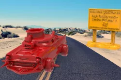 Mad Max Highway 9 Main Force Patrol Sign - Gaslands / Darkfuture