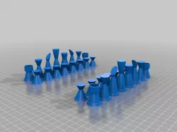 Modern Contemporary Chess Set
