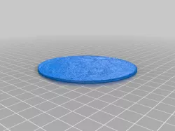 Moon flat lithophane