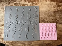 Moon Phases Tactile Graphic