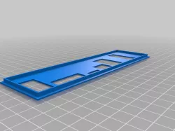 Motherboard backplate for ASUS H61MV-ITX (+scad source)
