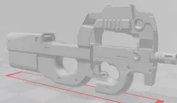 P90 USAF 3D printable 1:1