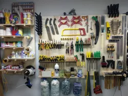 Panel tool holder, garage workshop organization - Laser Cut