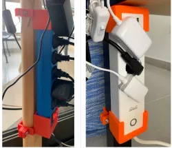 Parametric Power Strip Holder (customizable)