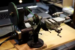 Sewing- Machine Motor Mount and pulley counter-shaft for Watchmakers Lathe