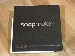 Snapmaker Print Bed Sticker Alignment Plate