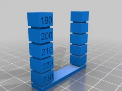 Temperature Stringing calibration blocks 190-230