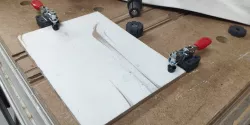 Toggle clamp support for MFT expandable bench dog