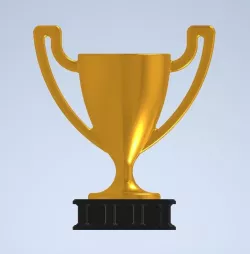 Trophy with Podium