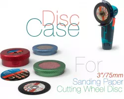 3" Cutting Wheel Disc Case for Angle Grinder and Sanding Paper 