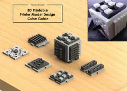 3D Printable Printer Model Design Cube Guide