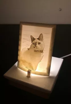 3D Printed Lithograph Display Stand Square & Circle