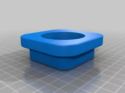 Another glass table umbrella mount