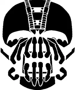 Bane Skull stencil