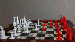 Barlycorn Chess Set Inspired by John Quincy Adams' ca.1825 Chess Set