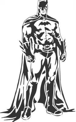 Batman stencil 6