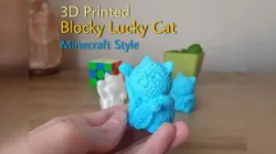 Blocky Lucky Cat - Maneki Neko