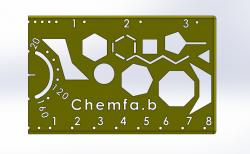 Laser Cut Organic Chemistry Stencil by flcinnovation - Thingiverse