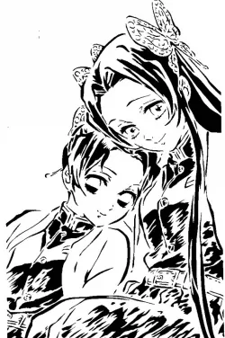 Demon Slayer stencil 8