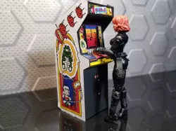 Dig Dug Arcade Cabinet 1:16 scale