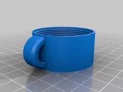 Dog poop bag holder with thicker ring