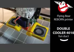 Double cooler 4010 fun duct for Flying Bear REBORN printer