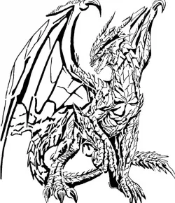 Dragon stencil 5