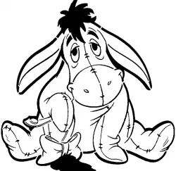 Eeyore stencil