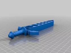 Flat Master Sword Dice Holder (Part Remix)