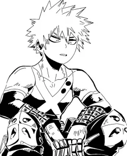 Katsuki Bakugo stencil