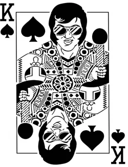 King Elvis stencil