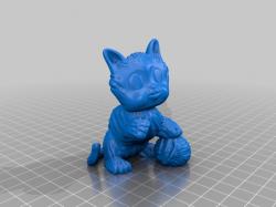 Ball of Yarn Blue ~ 3D Model ~ Download #90938452