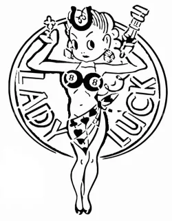Lady Luck stencil
