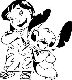  Lilo and Stitch stencil