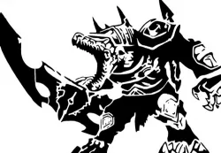 LOL Rune Wars Renekton stencil
