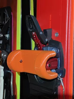 Low-tech Ski Binding Cover