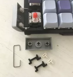 Mechanical keyboard cherry keycap stabilizers