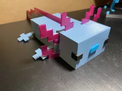 Minecraft Axolotl Desk Organizer Box