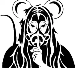 Mouse Girl stencil