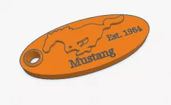 Mustang keychain