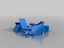 Ork Destroyed building - terrain - lp