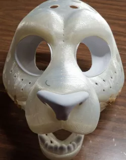 Panther: fursuit head-base, eyes and teeth