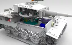 Panzer VI with  interior and functional transmission
