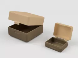 Parametric box with print in place hinges [with Fusion 360 source]