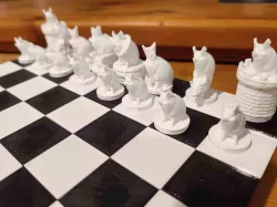 Pig themed Chess pieces