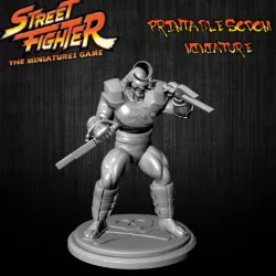 Printable SODOM miniature for Street Fighter Miniatures Game