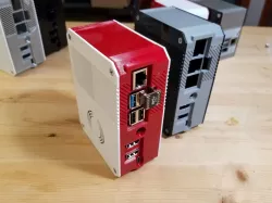 Raspberry Pi 4 Slim Set Top Box - X862 + Ice Tower + GeeekPi Set Top Expansion Board