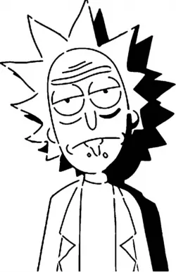 Rick Sanchez stencil 2
