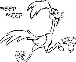 Road Runner stencil 3