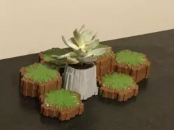 Rock Terrain Planter Heroscape/AOTP
